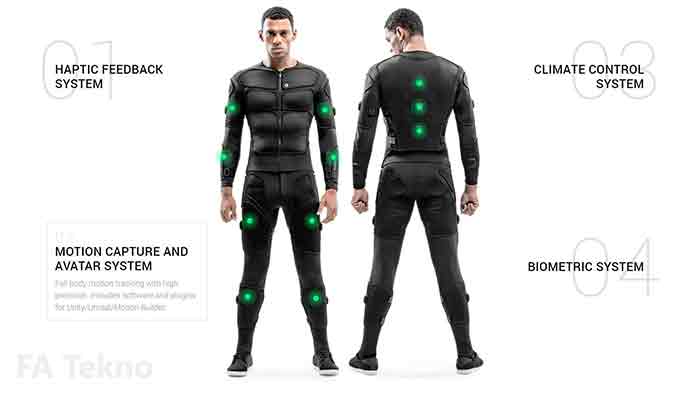 Full body haptics suits dari Tesla