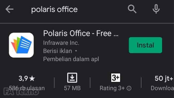 Aplikasi Polaris Office
