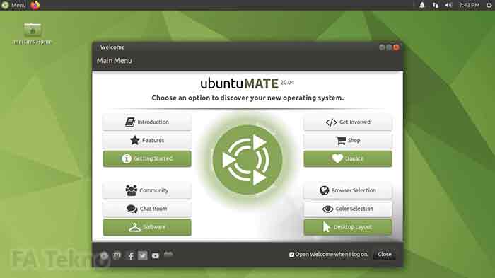 Sistem operasi Ubuntu Mate